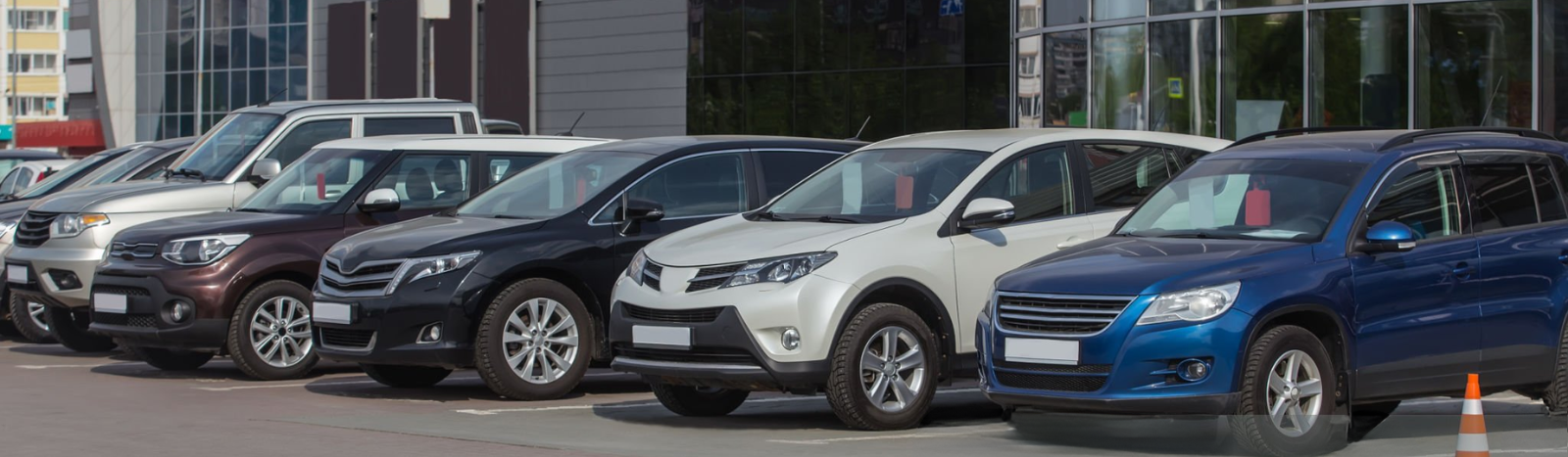 Row of cars suitable for LPG conversion at Birmingham automotive facility