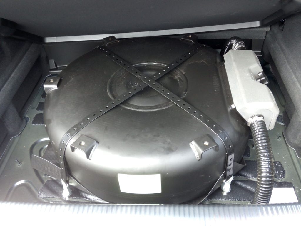 Ring tank LPG installation showing professional fitting in West Midlands garage